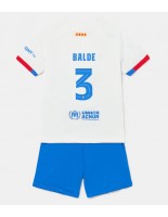 Barcelona Alejandro Balde #3 Venkovní dres pro děti 2023-24 Krátký Rukáv (+ trenýrky)